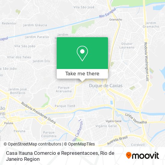 Casa Itauna Comercio e Representacoes map