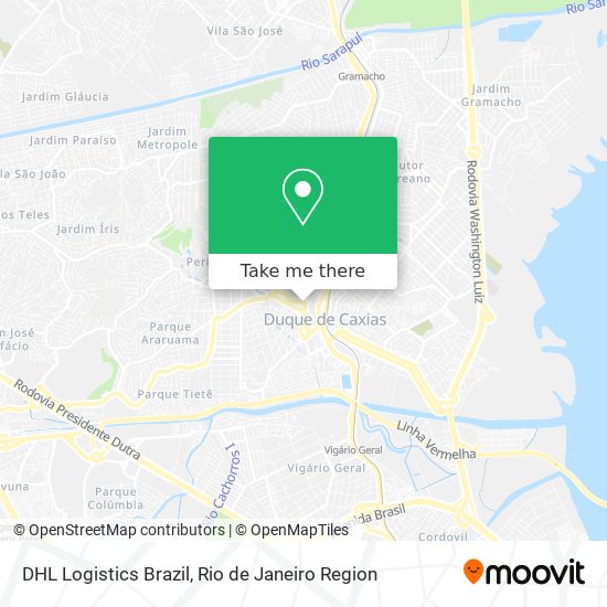 DHL Logistics Brazil map