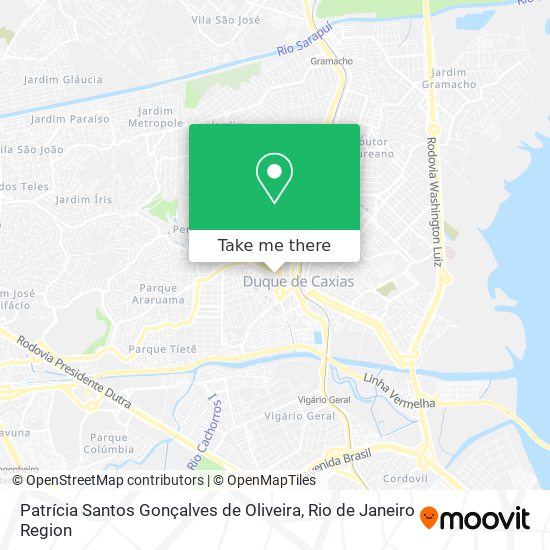 Patrícia Santos Gonçalves de Oliveira map