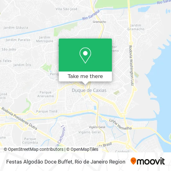 Festas Algodão Doce Buffet map