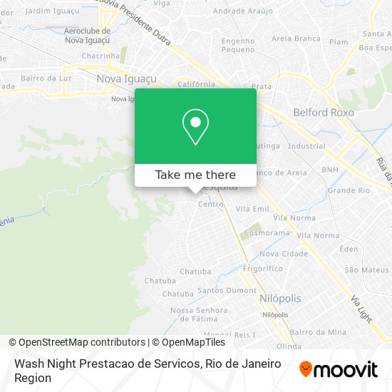 Wash Night Prestacao de Servicos map