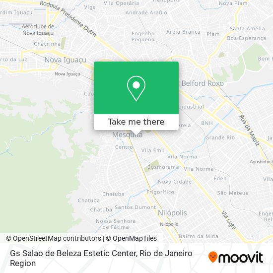 Mapa Gs Salao de Beleza Estetic Center