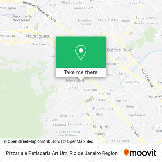 Pizzaria e Petiscaria Art Um map
