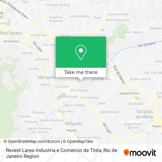 Mapa Revest Lares Industria e Comercio de Tinta