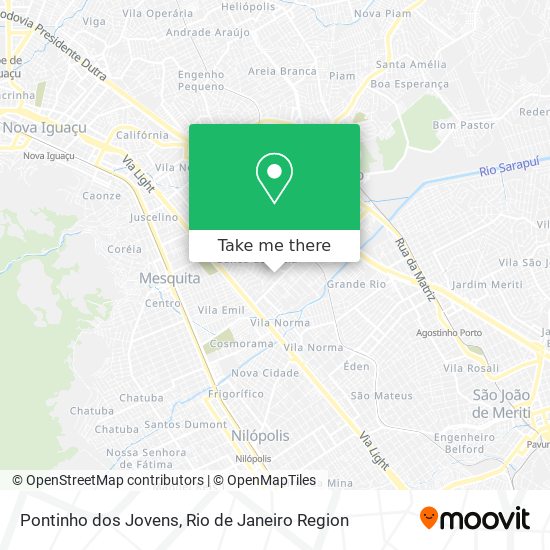 Pontinho dos Jovens map