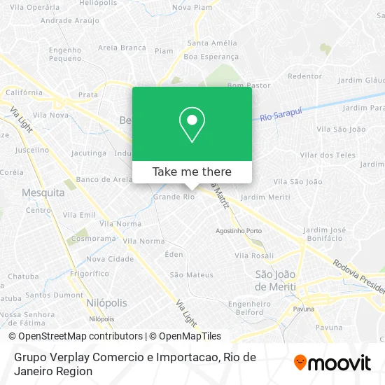 Grupo Verplay Comercio e Importacao map