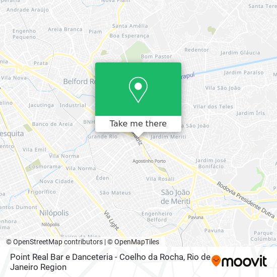 Point Real Bar e Danceteria - Coelho da Rocha map