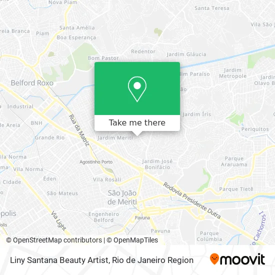 Liny Santana Beauty Artist map