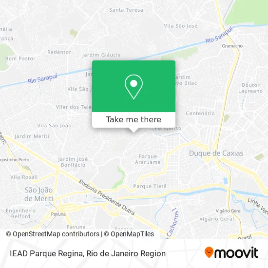 IEAD Parque Regina map
