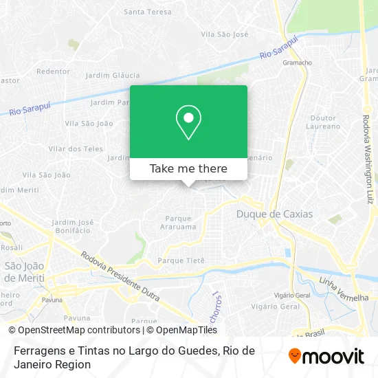 Ferragens e Tintas no Largo do Guedes map
