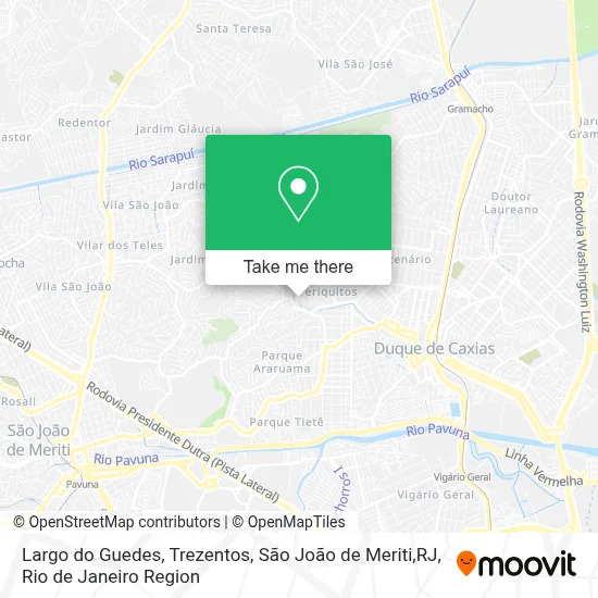 Largo do Guedes, Trezentos, São João de Meriti,RJ map