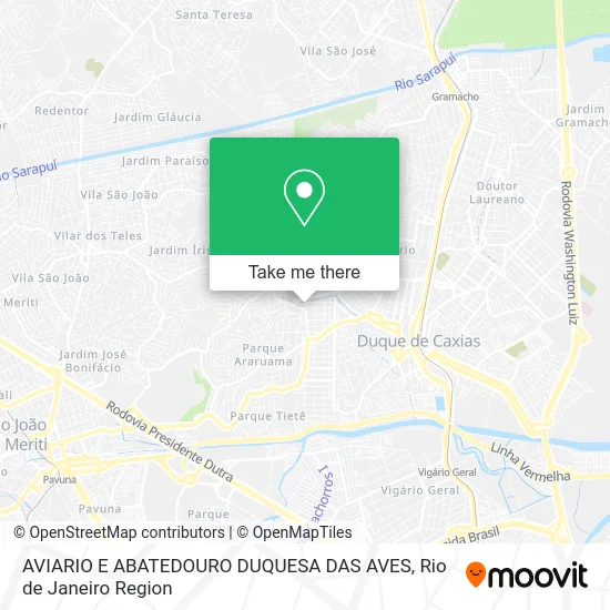 AVIARIO E ABATEDOURO DUQUESA DAS AVES map