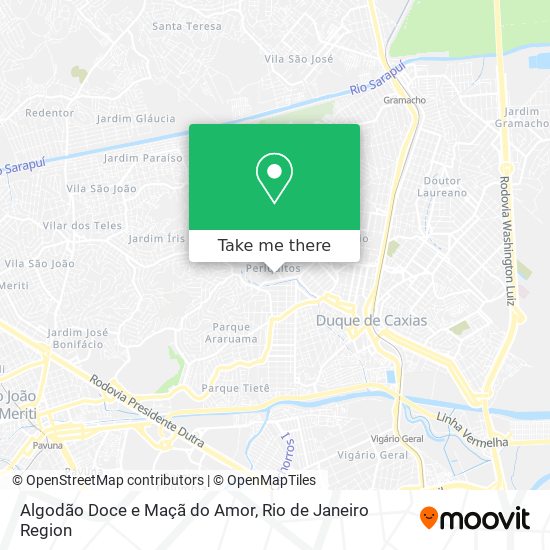 Algodão Doce e Maçã do Amor map
