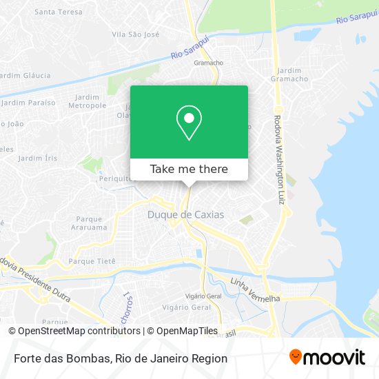 Forte das Bombas map