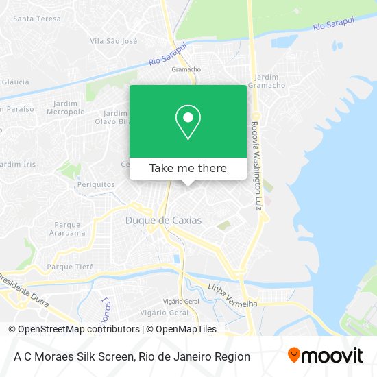 A C Moraes Silk Screen map