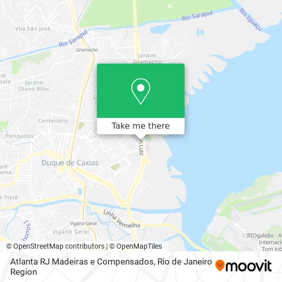Atlanta RJ Madeiras e Compensados map