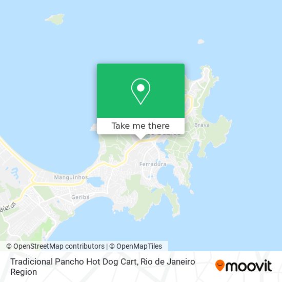Tradicional Pancho Hot Dog Cart map