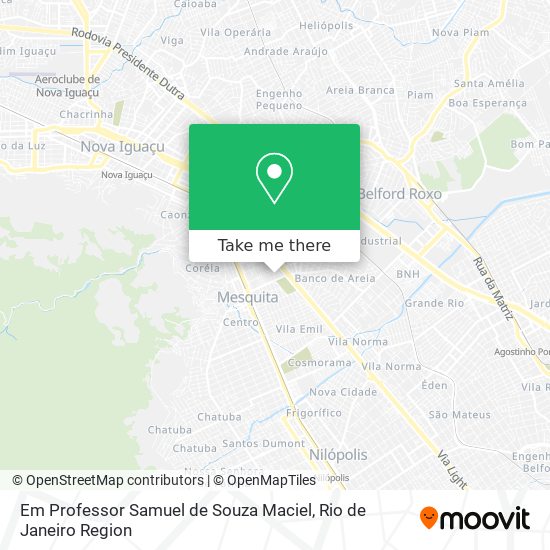 Mapa Em Professor Samuel de Souza Maciel