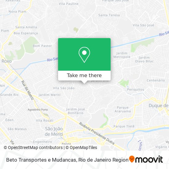 Beto Transportes e Mudancas map