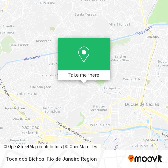 Toca dos Bichos map