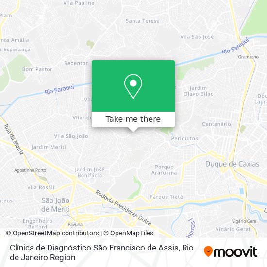 Clínica de Diagnóstico São Francisco de Assis map