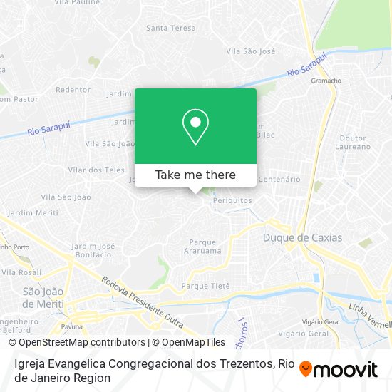 Igreja Evangelica Congregacional dos Trezentos map