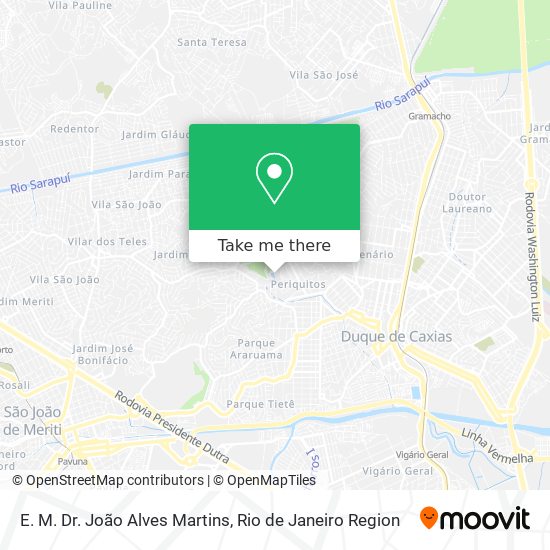 Mapa E. M. Dr. João Alves Martins