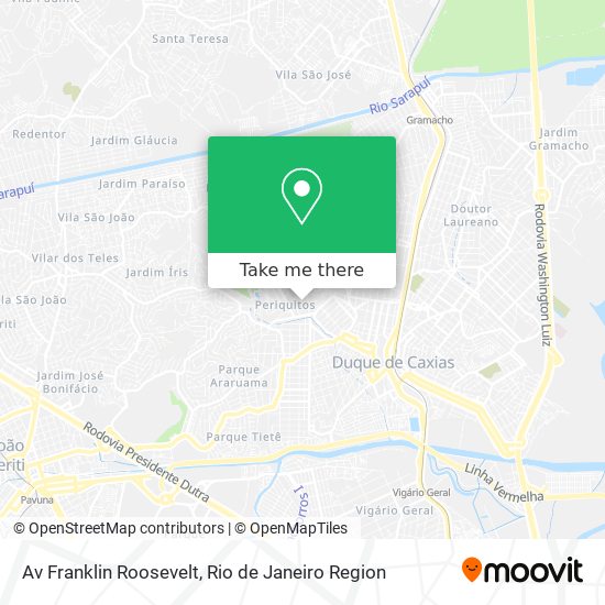 Av Franklin Roosevelt map