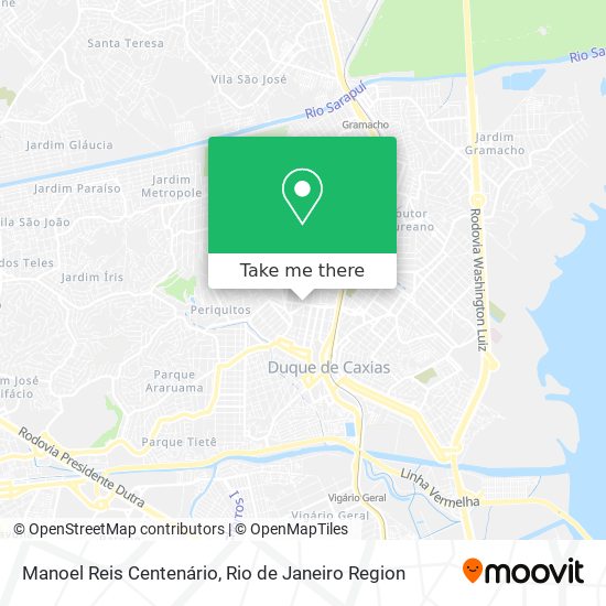 Manoel Reis Centenário map