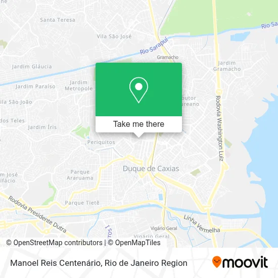 Manoel Reis Centenário map