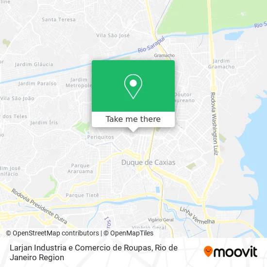 Larjan Industria e Comercio de Roupas map