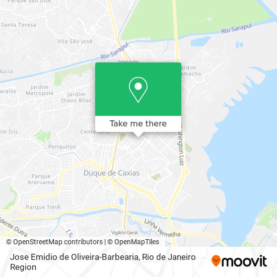 Jose Emidio de Oliveira-Barbearia map