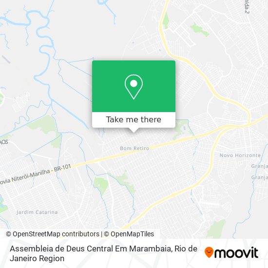 Mapa Assembleia de Deus Central Em Marambaia