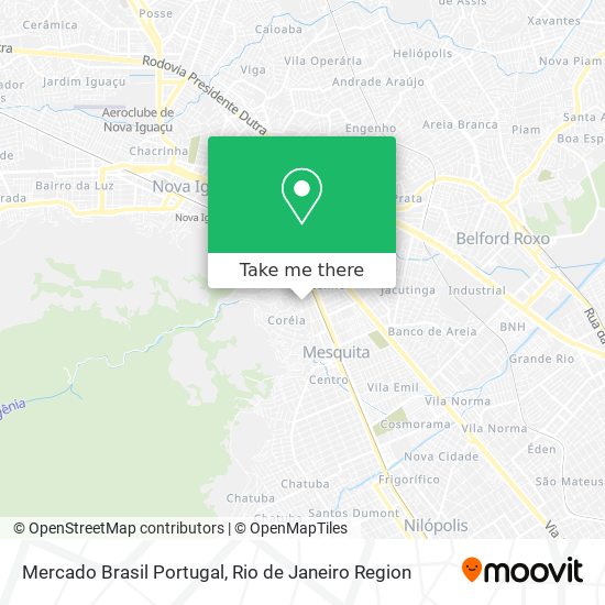 Mercado Brasil Portugal map