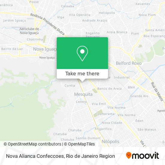 Nova Alianca Confeccoes map