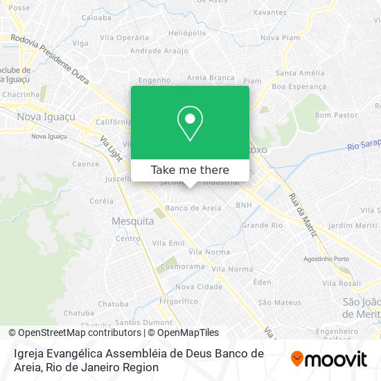 Igreja Evangélica Assembléia de Deus Banco de Areia map