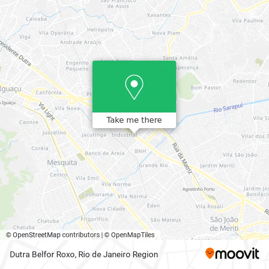 Dutra Belfor Roxo map