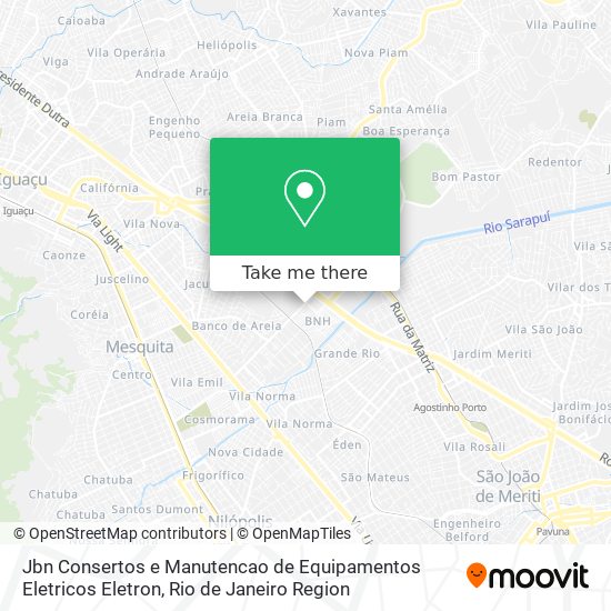 Jbn Consertos e Manutencao de Equipamentos Eletricos Eletron map