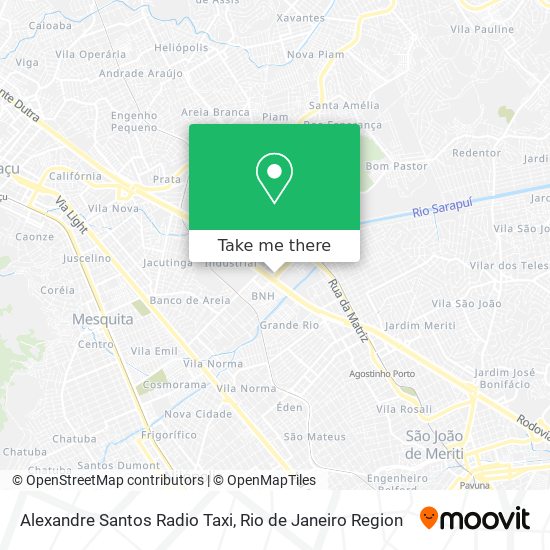 Alexandre Santos Radio Taxi map