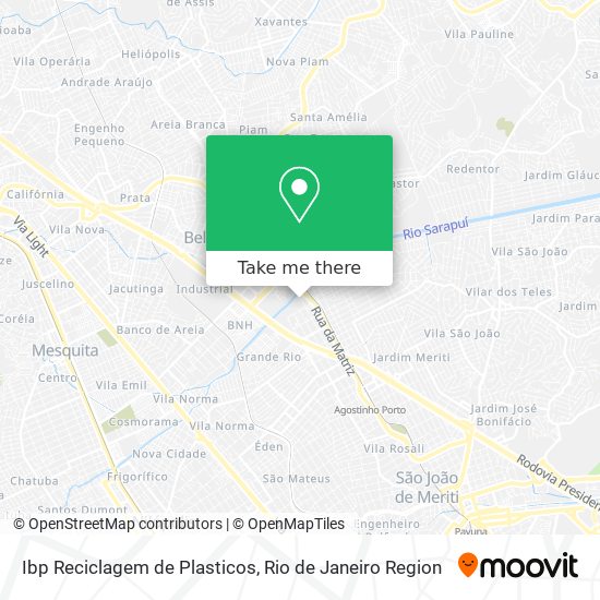 Ibp Reciclagem de Plasticos map