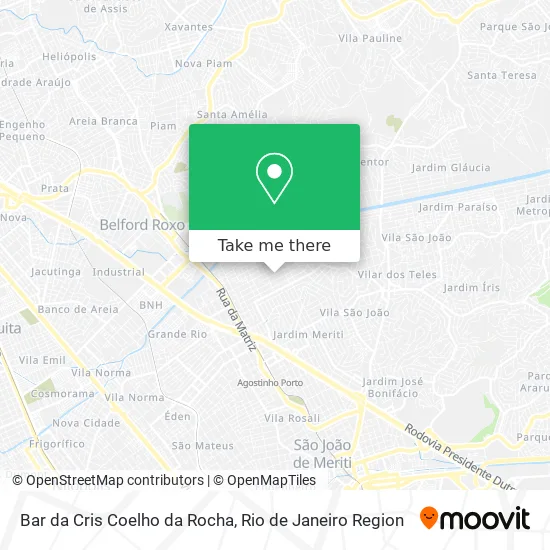 Bar da Cris Coelho da Rocha map