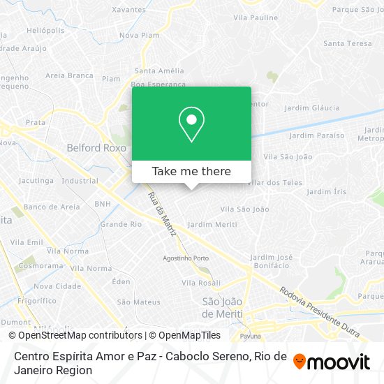 Centro Espírita Amor e Paz - Caboclo Sereno map