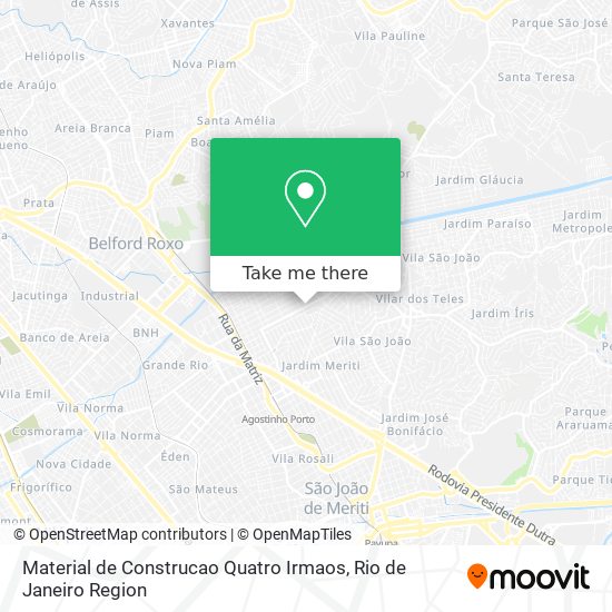 Material de Construcao Quatro Irmaos map