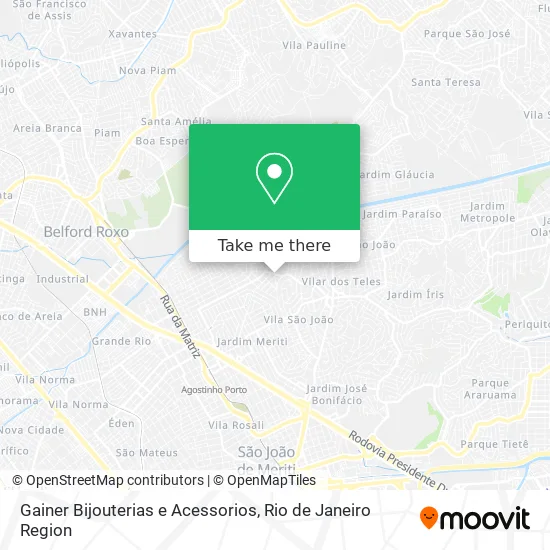 Gainer Bijouterias e Acessorios map