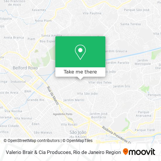 Valerio Brair & Cia Producoes map