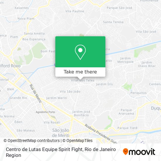 Centro de Lutas Equipe Spirit Fight map