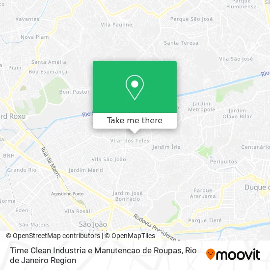 Time Clean Industria e Manutencao de Roupas map