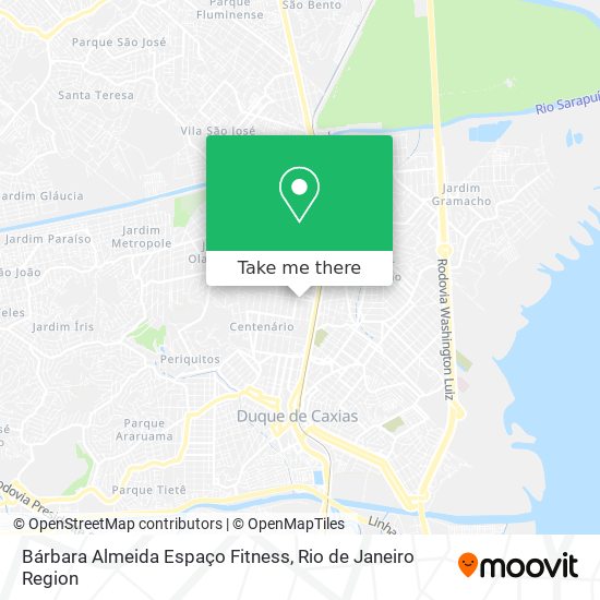 Mapa Bárbara Almeida Espaço Fitness