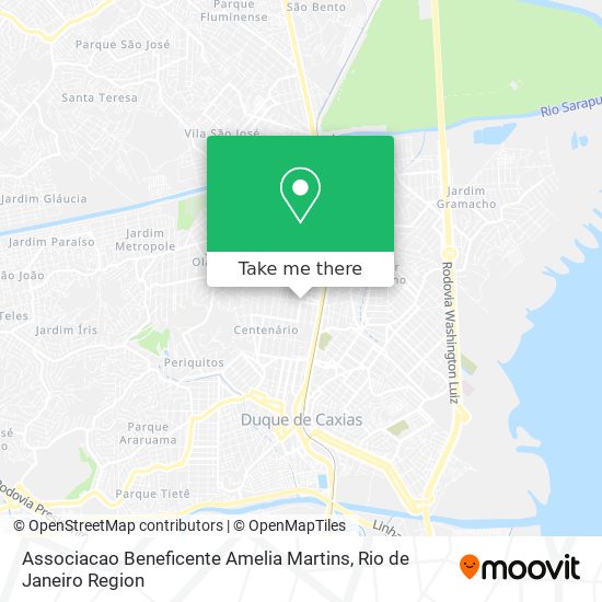 Mapa Associacao Beneficente Amelia Martins