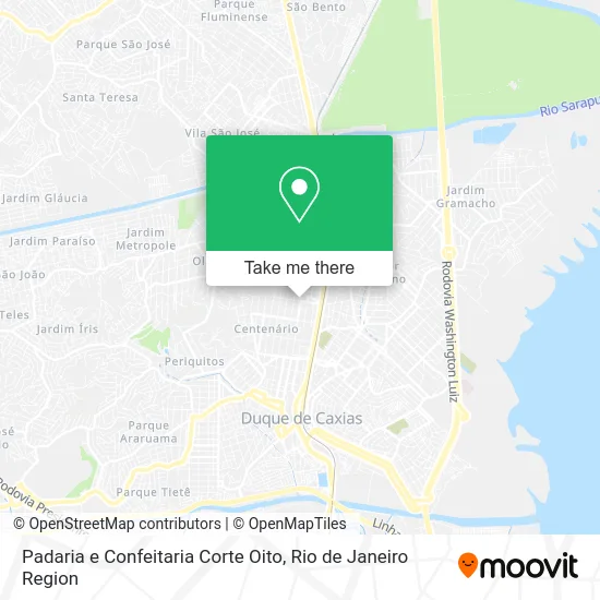 Padaria e Confeitaria Corte Oito map